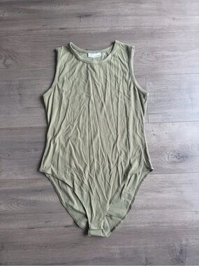 NWT Heatherly Chana Knit Bodysuit - Olive - size XL